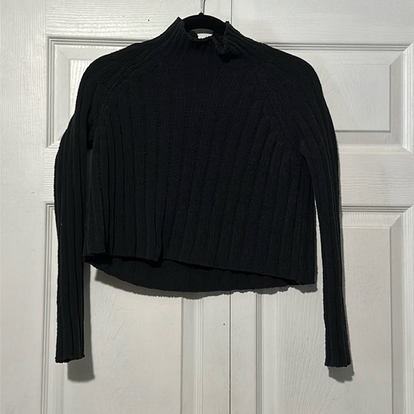 American Eagle Cropped Knit Sweater-top - Picture 1 of 5